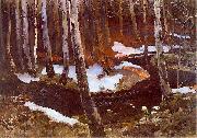 Ferdynand Ruszczyc Ruczaj lesny oil painting on canvas